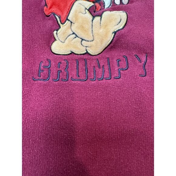 Vintage Disney Classics Grumpy Snow White Sweatshirt Embroidered Size Large - Picture 11 of 11